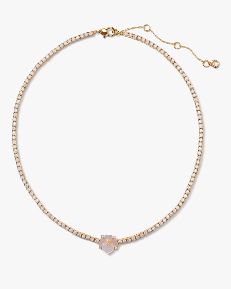 Kate spade deals precious pansy necklace