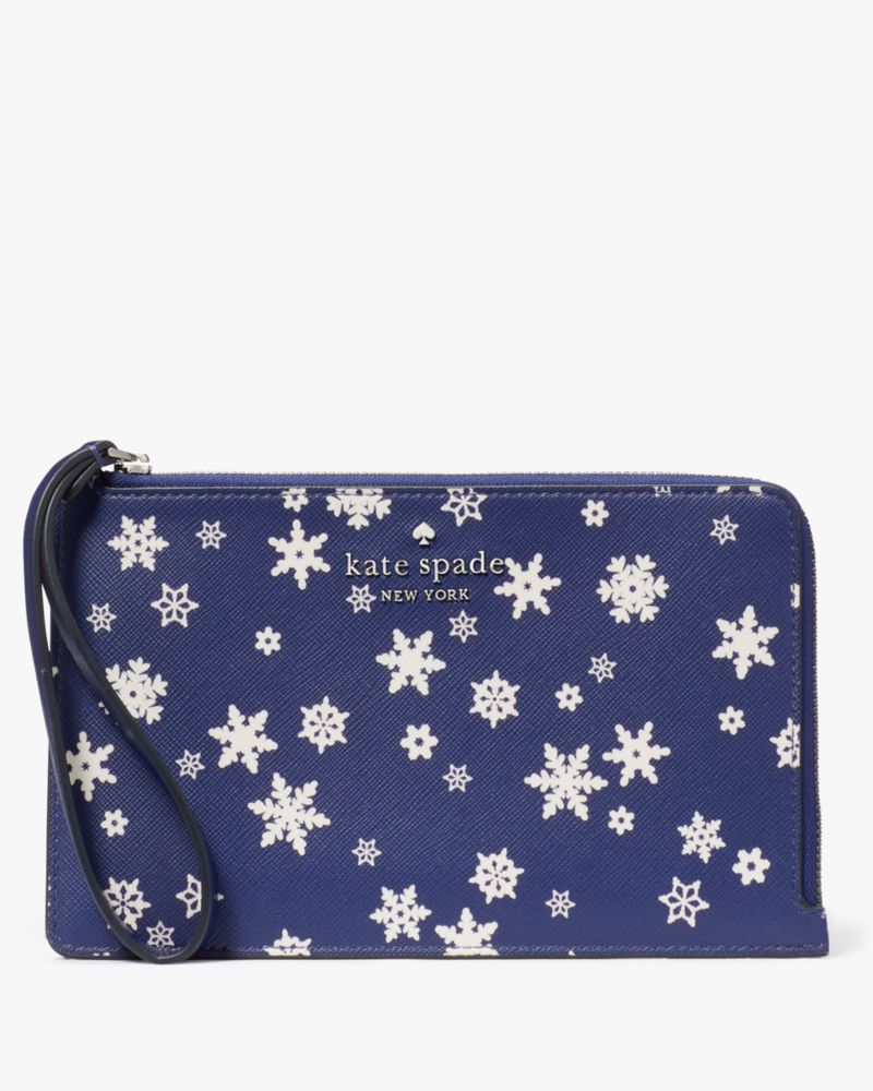 Winter Wonderland Zip Bag INCLUDES Wristlet Strap 