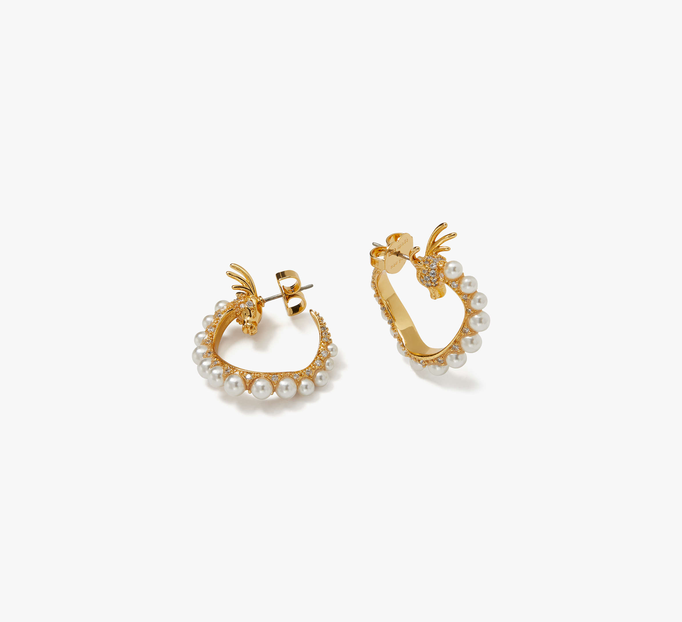 Kate Spade,Dazzling Dragon Hoops,Clear/Gold. Pink Date Night Look: Summer Date Night Outfits