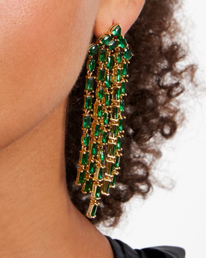 Kate Spade,Showtime Fringe Statement Earrings,