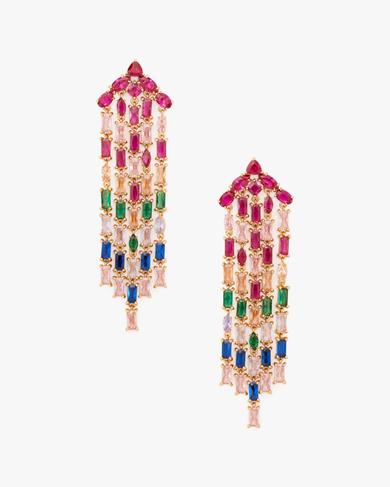 Kate Spade,Showtime Fringe Statement Earrings,