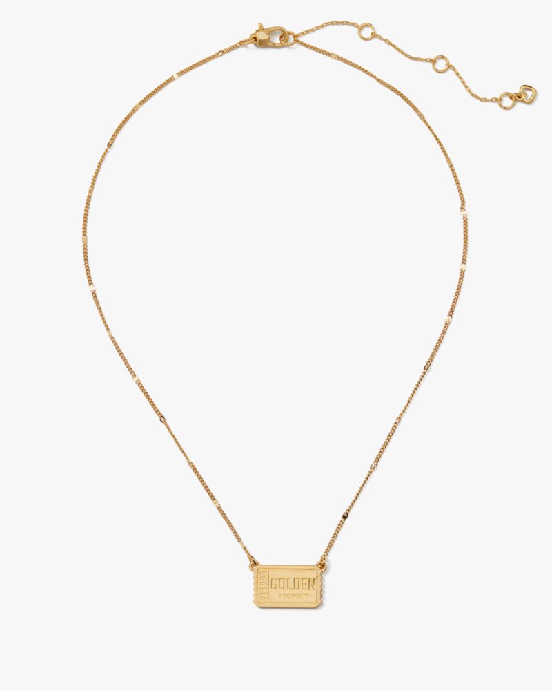 Kate Spade,ウィンター カーニバル チケット ペンダント,ジュエリー,
