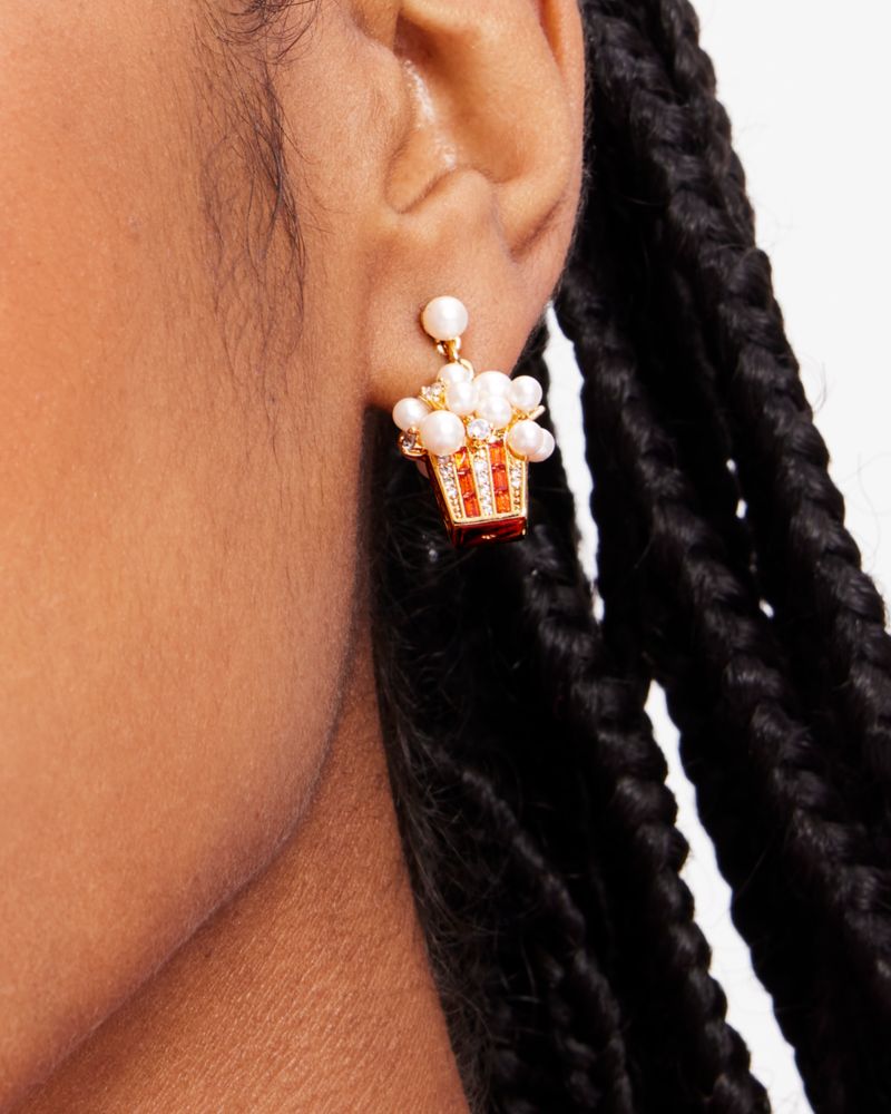 Winter Carnival Popcorn Earrings