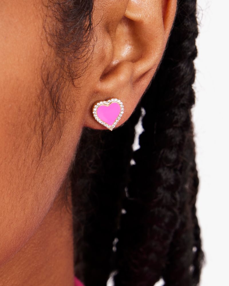 Kate spade heart sales stud earrings