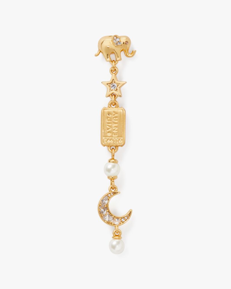 Kate Spade,Winter Carnival Charm Linear Earrings,