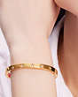 Kate Spade,Set In Stone Star Hinged Bangle,Clear/Gold