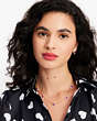 Kate Spade,Sweetheart Station Necklace,Red Multi
