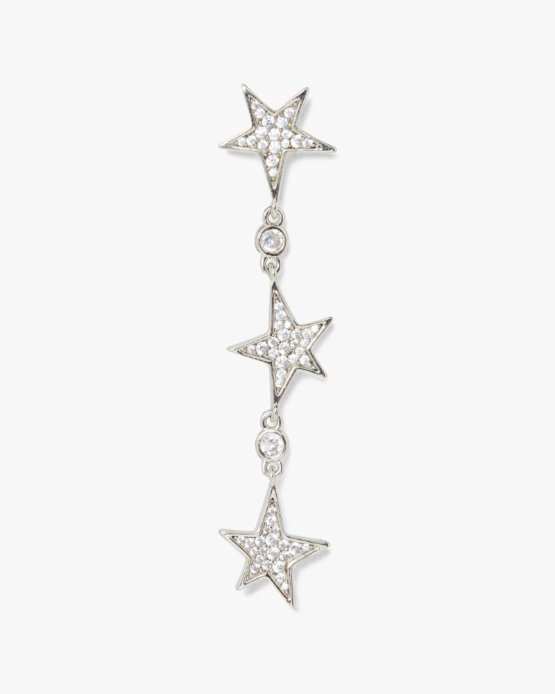 Kate Spade New York You're A Star Crystal Linear Earrings - Silver