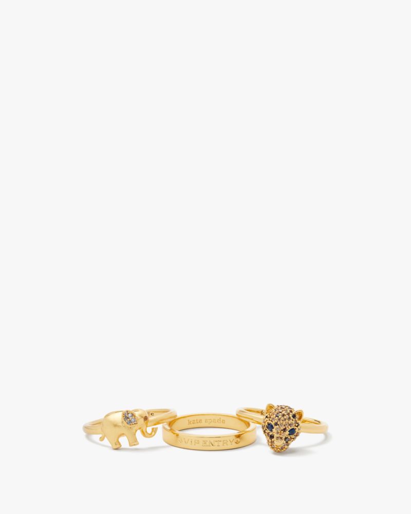 Kate Spade Winter Carnival Ring Set. 4