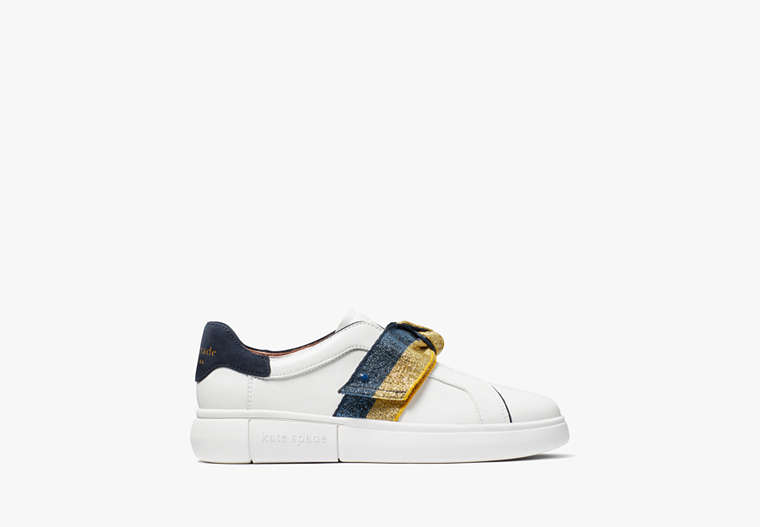 Kate Spade,Lexi Sneakers,Tru Wht/ Gold/ Ryl Blue image number 0