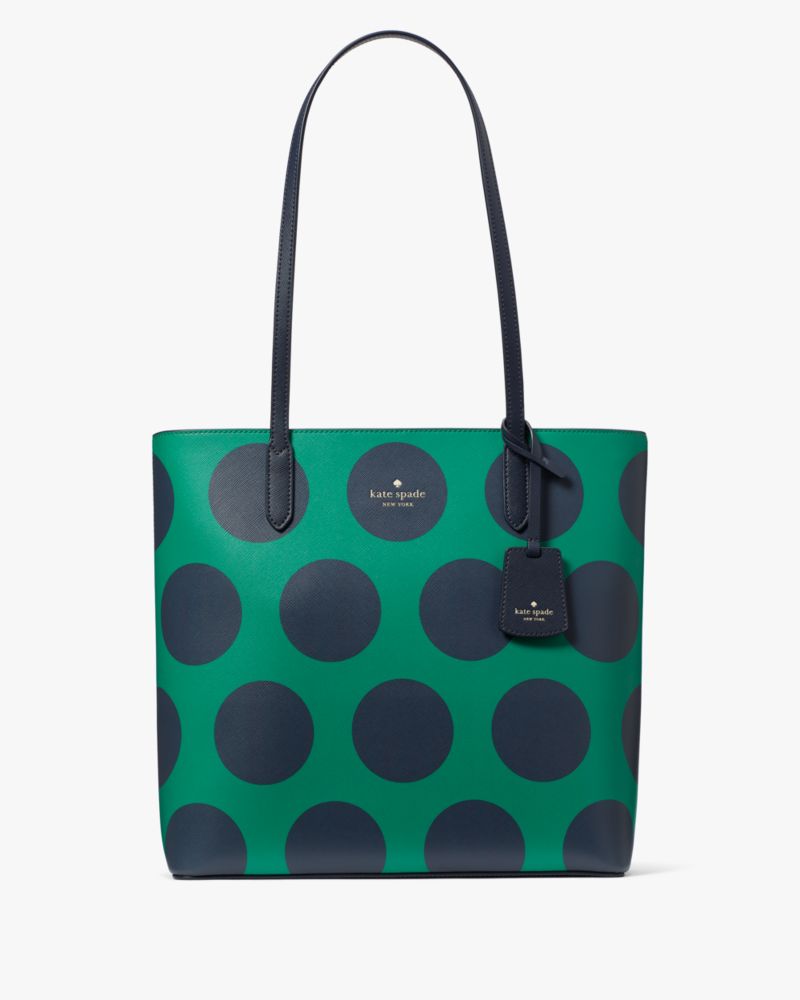 Kate spade blue polka dot purse sale