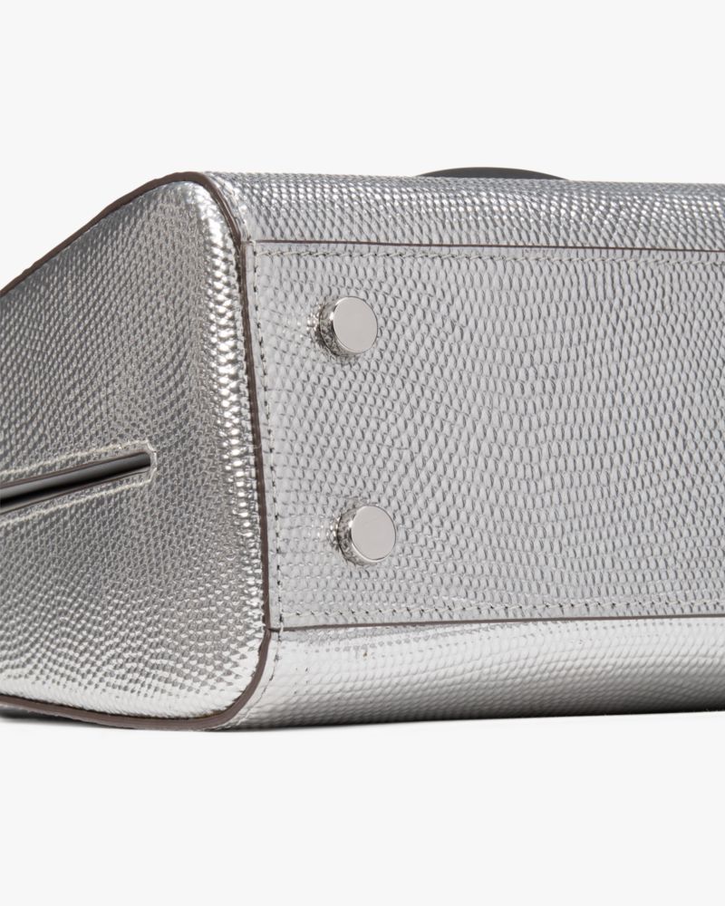 Katy Lizard-embossed Small Top-handle Bag