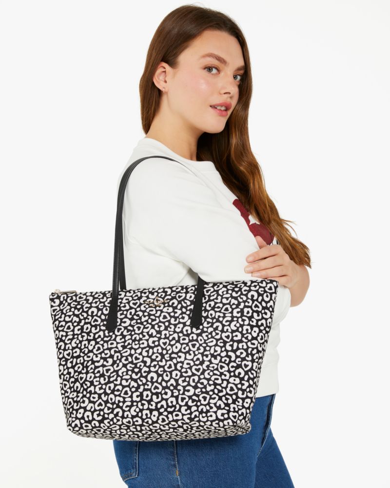 Kitt Leopard Large Tote Kate Spade Outlet