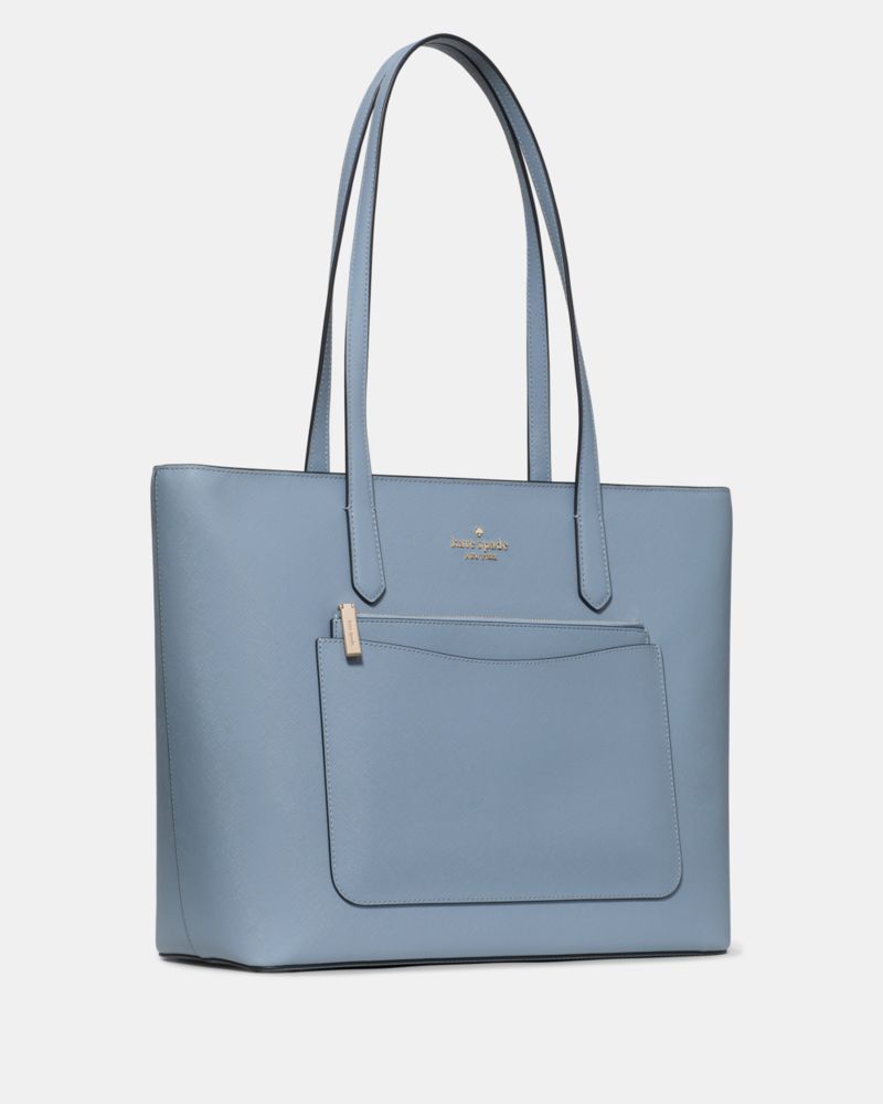 Kate Spade,Staci Large Tote Set,Tote,Pouch,PVC,Logo,Metal,Lined,Casual,