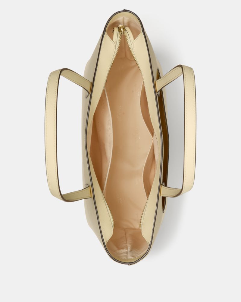 Kate Spade,Staci Large Tote Set,Tote,Pouch,PVC,Logo,Metal,Lined,Casual,