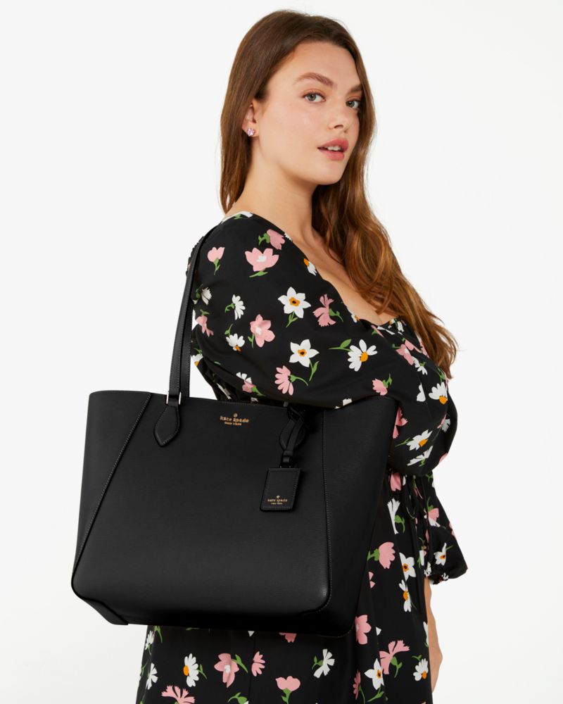 Kate Spade,ポピー オープン トート,バッグ,ブラック