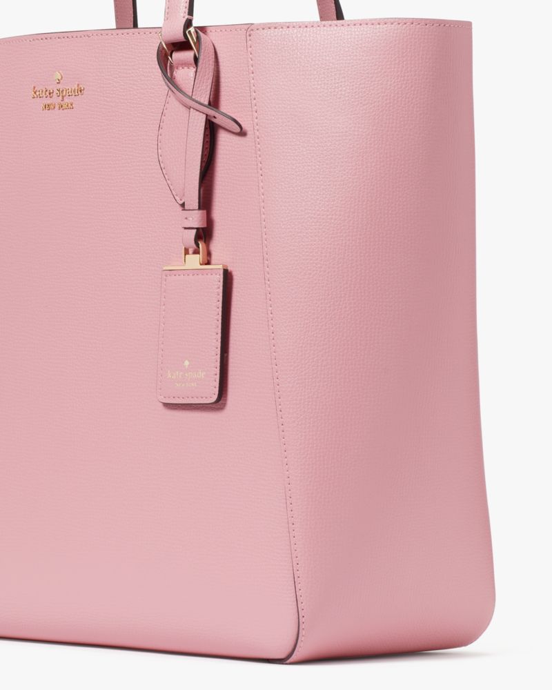 Kate Spade,Poppy Large Tote,Lining Leather,Tote,Logo,Metal,Lined,Work,
