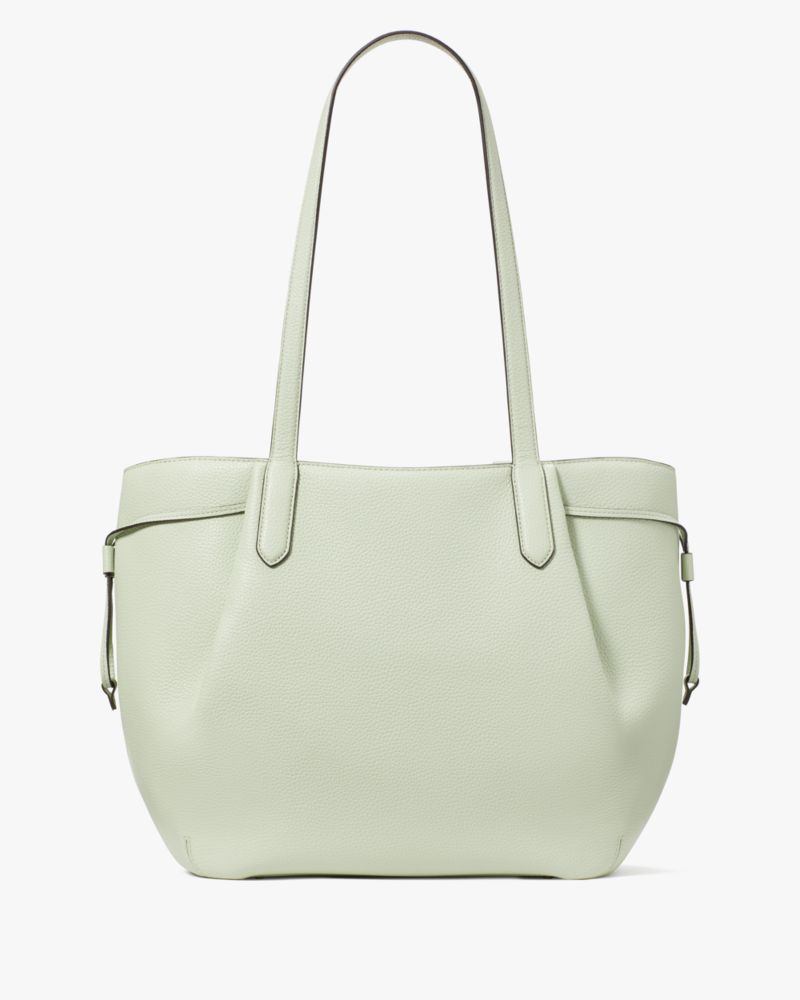 Kate Spade,Dumpling Tote,Lining Leather,Tote,Pleats,Metal,Logo,Lined,Casual,