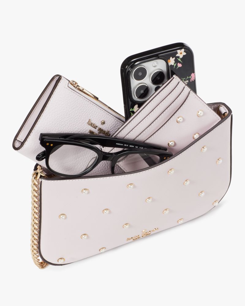 Madison Studded Pearls Pochette | Kate Spade Outlet