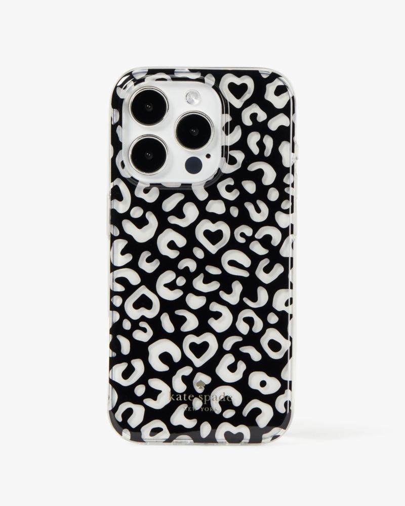 iPhone15 / black 【dress HEART 】 Small Black Heart Phone