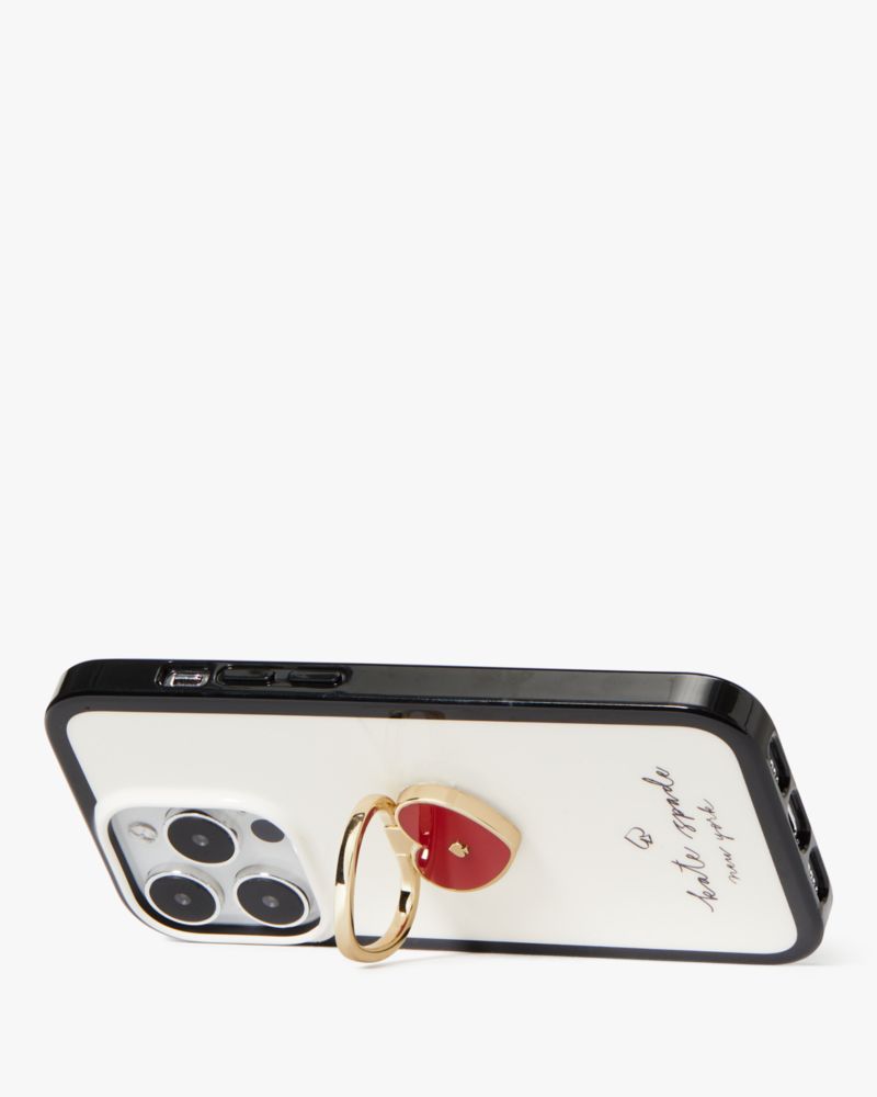 Kate Spade, Heart Stability Ring and Case iPhone 14 Pro Max,