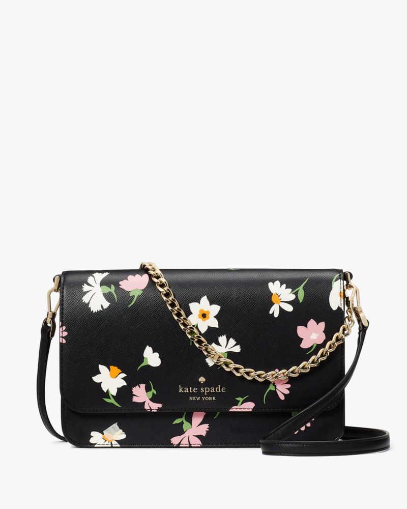 kate spade black flower bag