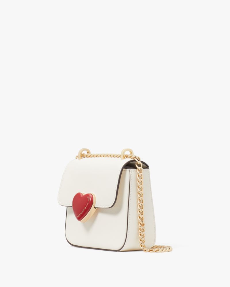 Kate Spade,Heart Hardware Micro Flap Crossbody,