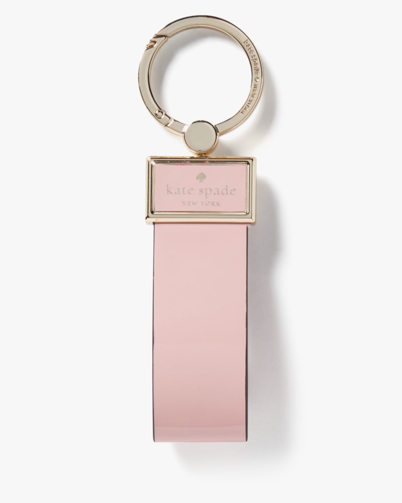 Kate Spade,Reegan Leather Keyfob,Tea Rose