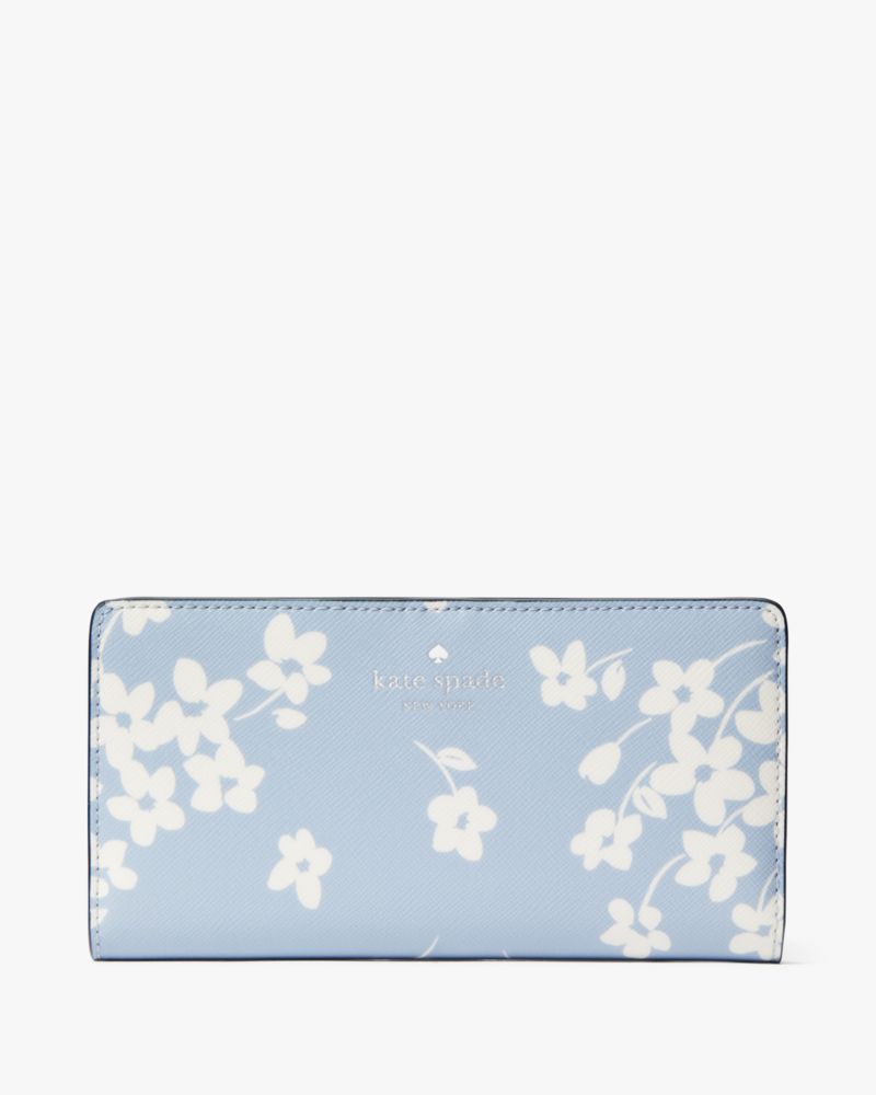 Kate Spade,Dana Sweet Flora Large Slim Bifold Wallet,