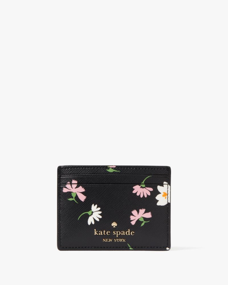 Kate Spade,Madison Floral Waltz Small Slim Card Holder,