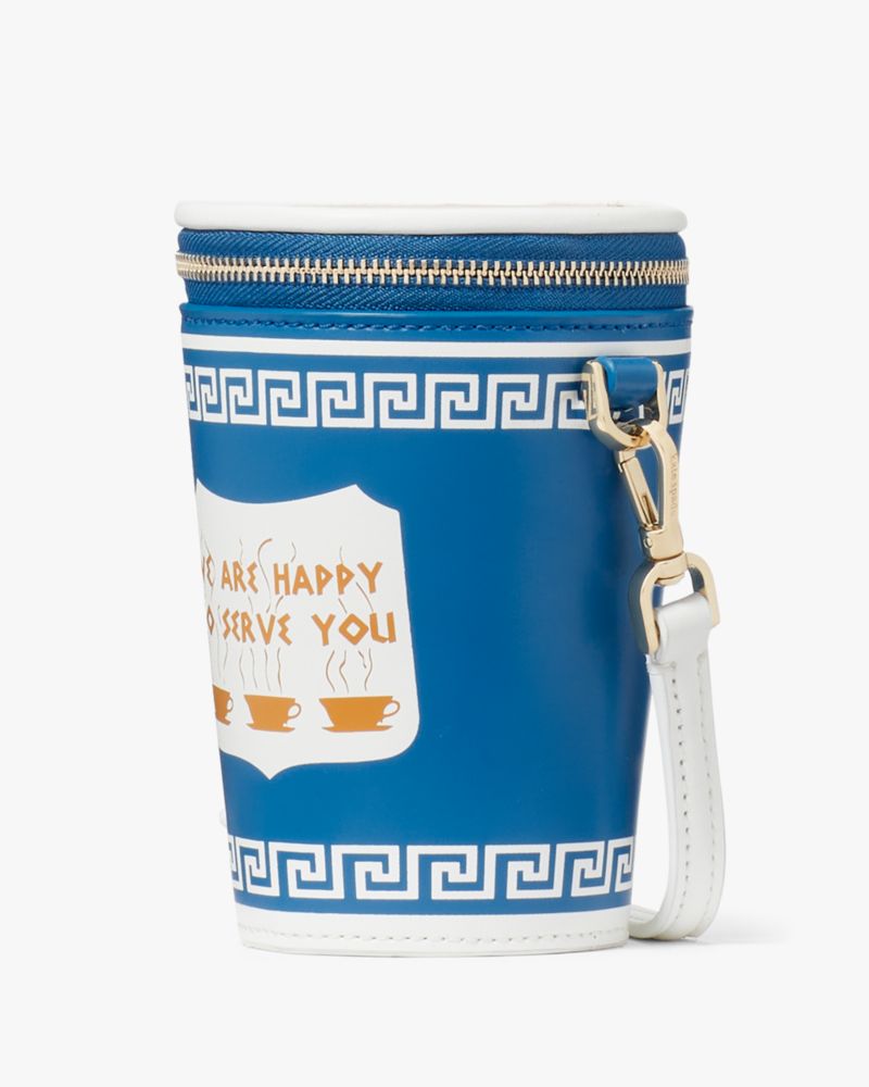 Kate Spade,Coffee Break 3D Crossbody,Blue Multicolor