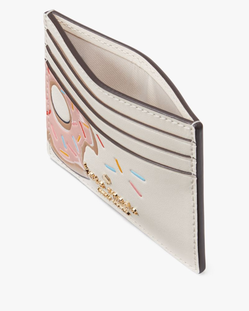 Coffee Break Donut Small Slim Card Holder | Kate Spade Outlet
