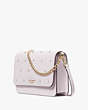 Kate Spade,Madison Studded Faux Pearls Flap Convertible Crossbody,Lilac Moonlight Multi