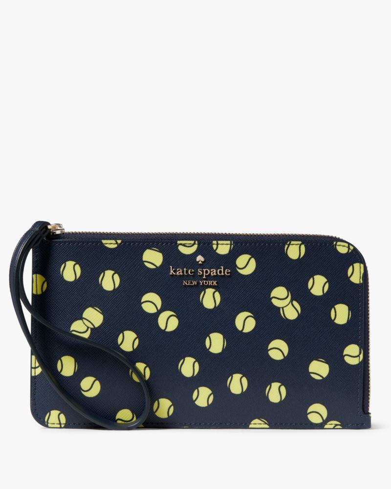 Lucy Tennis Toss Medium L-zip Wristlet