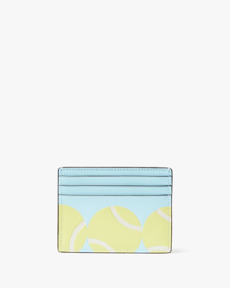 Kate Spade,Grand Slam Tennis Small Slim Card Holder,Multi