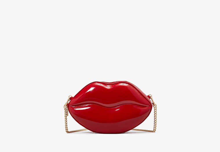 Kate Spade,Mwah 3D Lip Crossbody,Candied Cherry image number 0