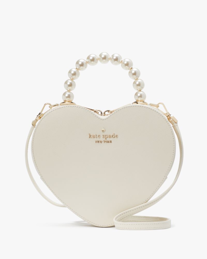 Kate Spade,Love Shack Heart Crossbody,Meringue