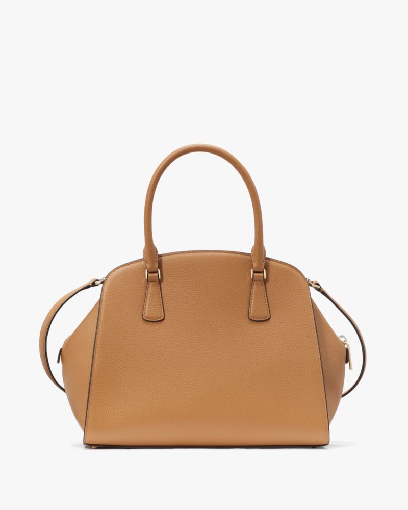 Kate Spade,Kyla Large Satchel,Lining Leather,Satchel,Logo,Metal,Lined,Casual,