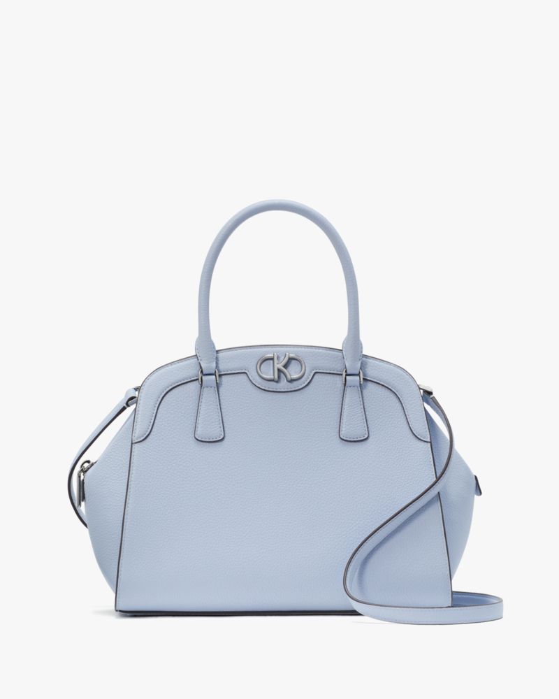 Light blue leather handbag sale