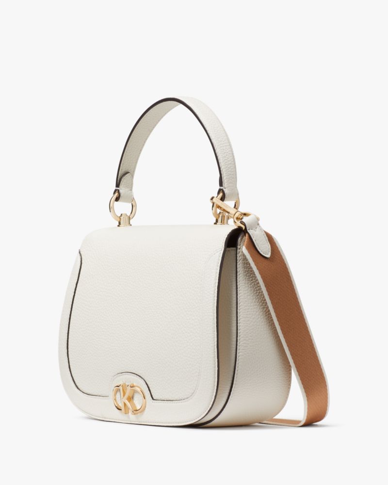 Kate Spade,Kyla Top Handle Saddle Bag,Meringue