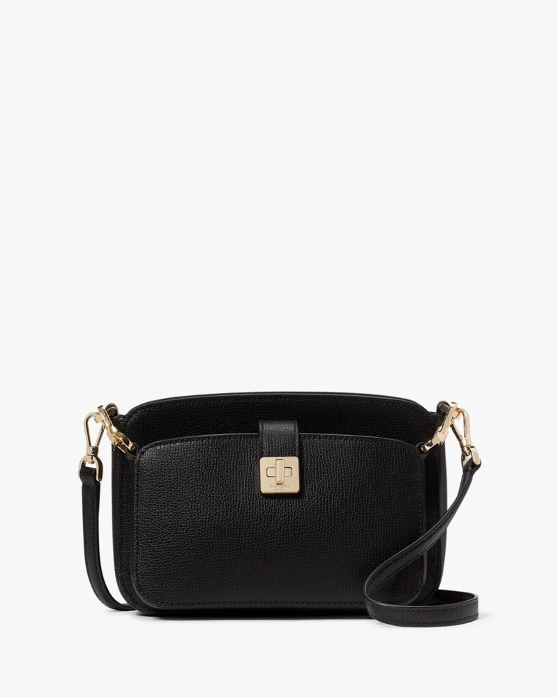 Kate Spade,Phoebe Crossbody Duo,Lining Leather,Crossbody,No Embellishment,Lined,Casual,Black