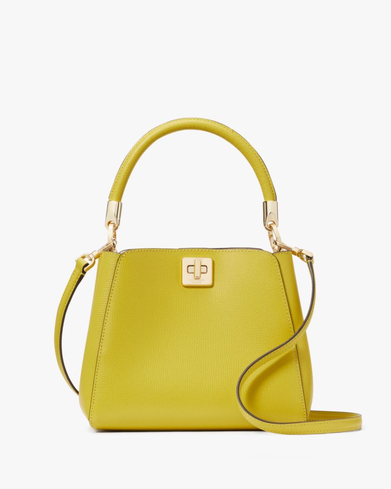 Kate Spade,Phoebe Small Top Handle Satchel,Lining Leather,Satchel,No Embellishment,Lined,Casual,Olive