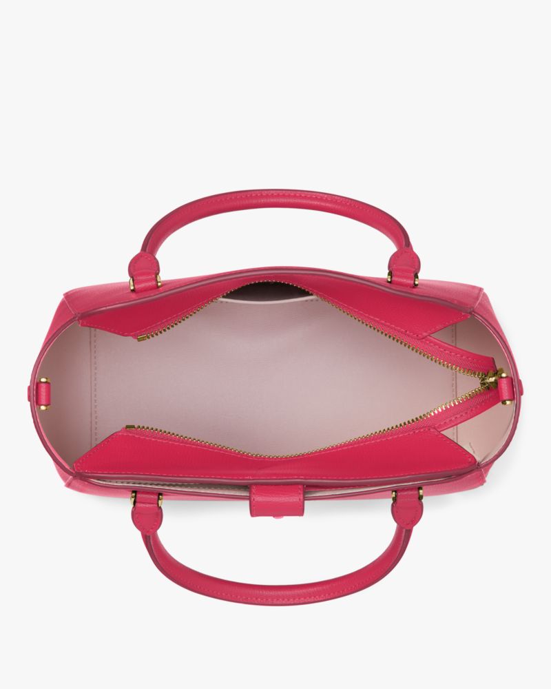 Kate Spade,Phoebe Medium Satchel,Lining Leather,Satchel,No Embellishment,Lined,Work,