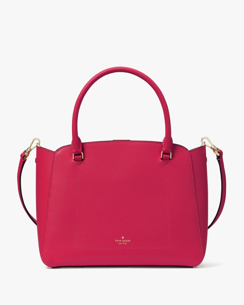 Kate Spade,Phoebe Medium Satchel,Lining Leather,Satchel,No Embellishment,Lined,Work,