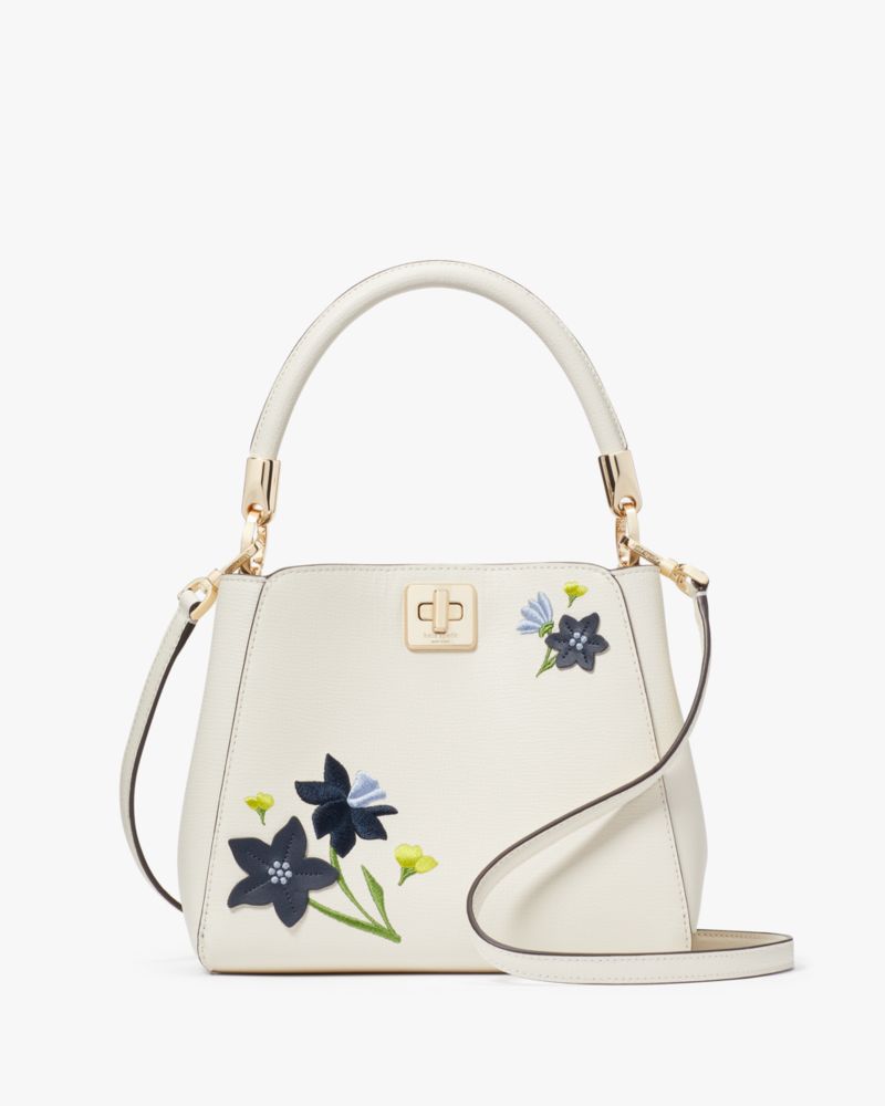 Phoebe Floral Applique Top Handle Satchel | Kate Spade Outlet