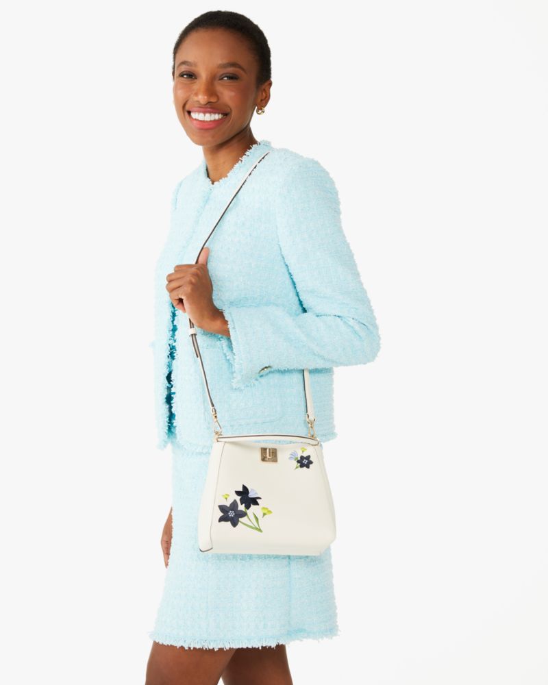 Kate Spade,Phoebe Floral Applique Top Handle Satchel,