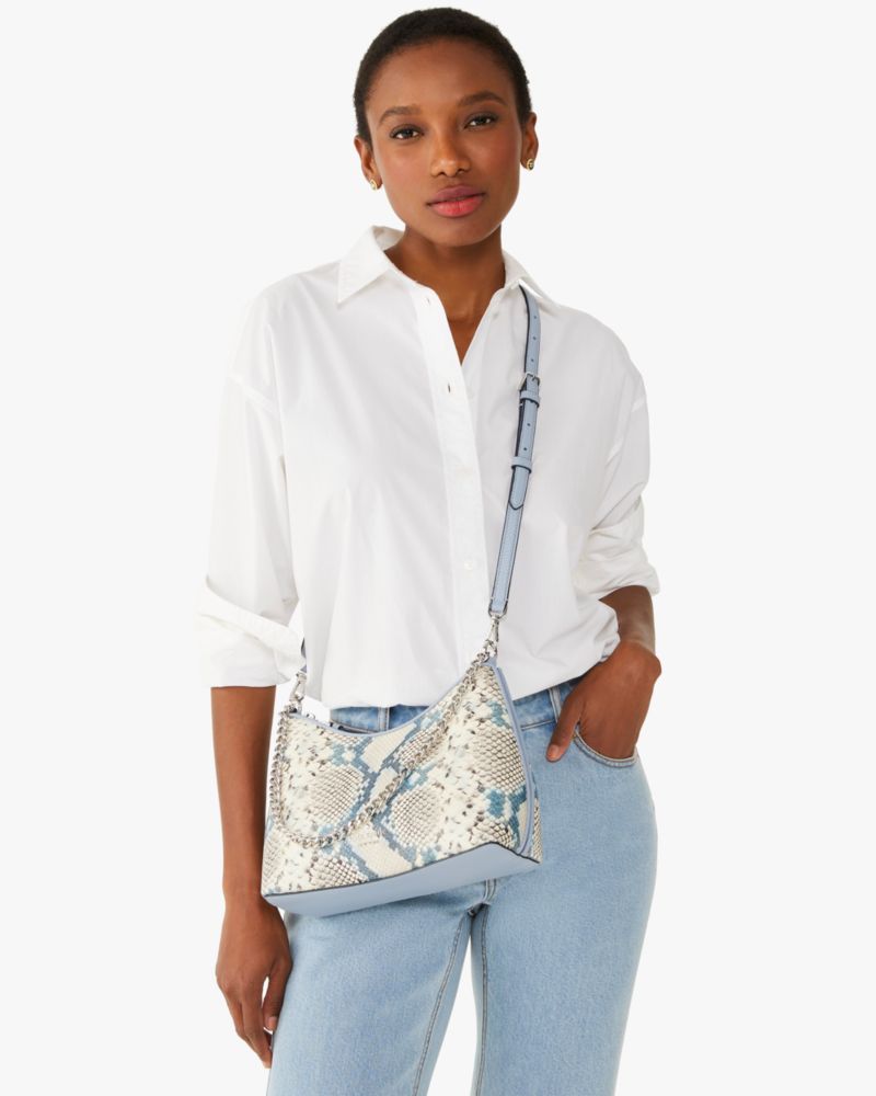 Zippy Snake Embossed Convertible Crossbody | Kate Spade Outlet