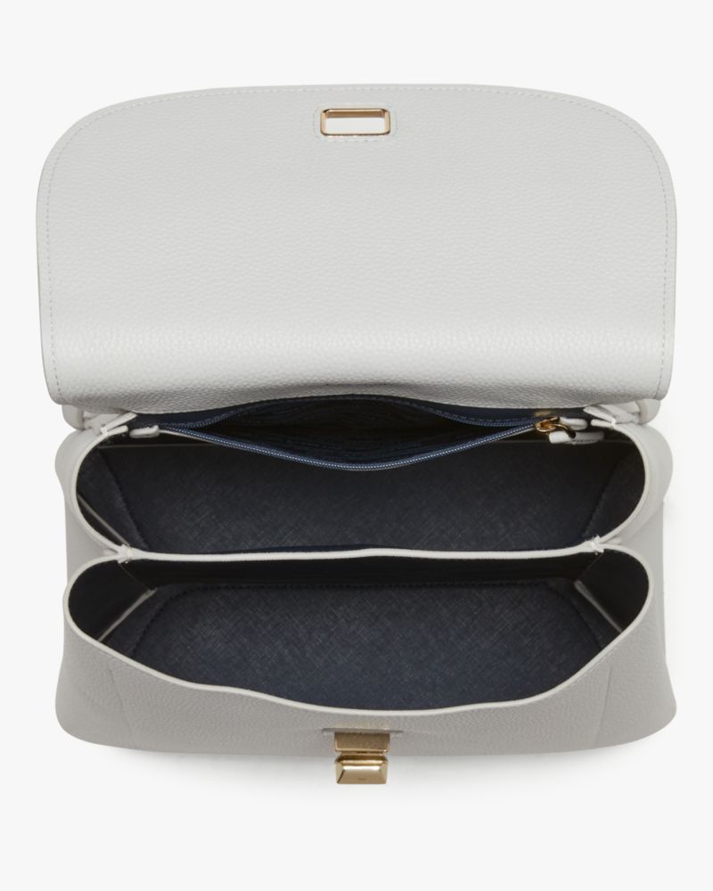 Kate Spade,Essential Medium Backpack,Leather,Backpack,Word Embellishment,Logo,Casual,Gray