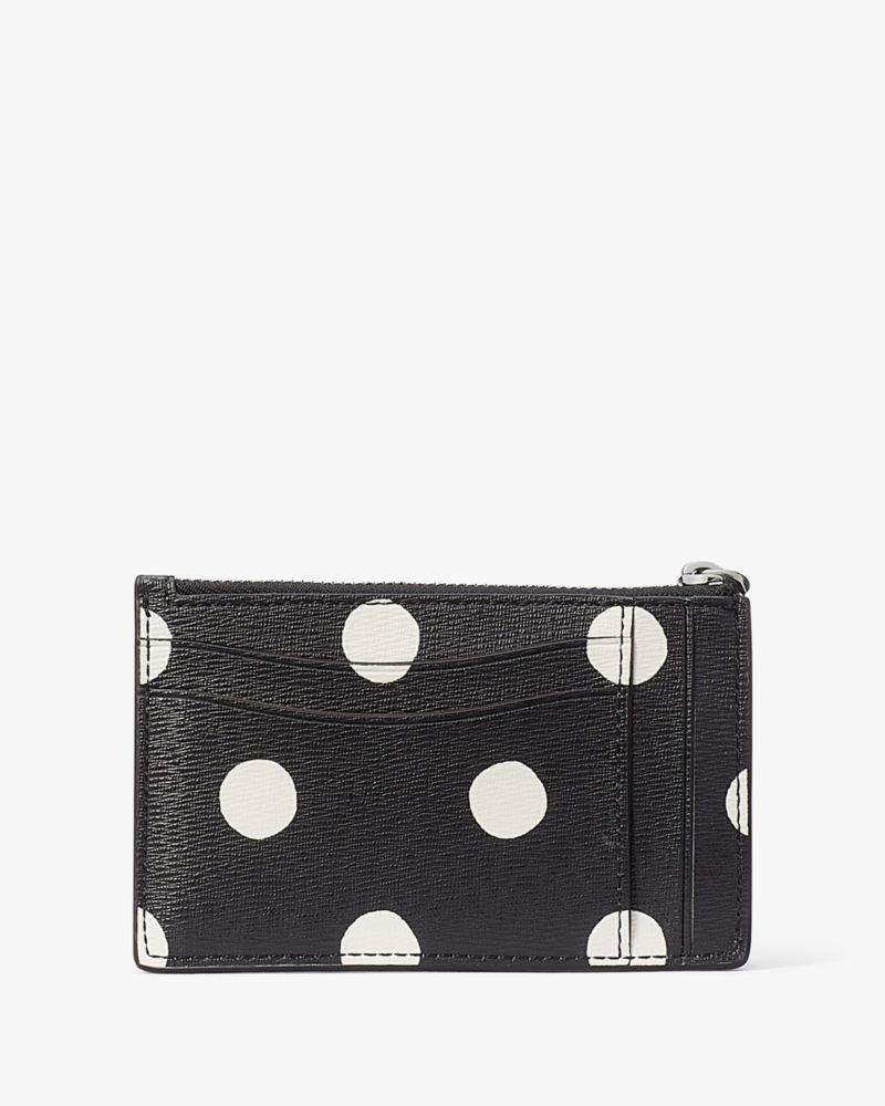 Kate Spade,Morgan Sunshine Dot Card Case Wristlet,Black Multi