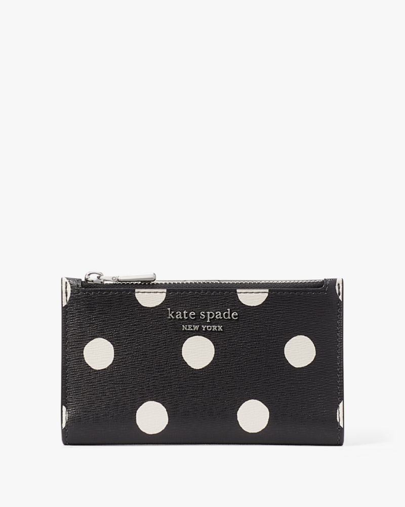 Kate Spade Morgan Sunshine Dot Small Slim Bifold Wallet